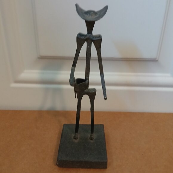 Vintage Brutalist / Folk Art Gunslinger Sculpture - Picture 1 of 6